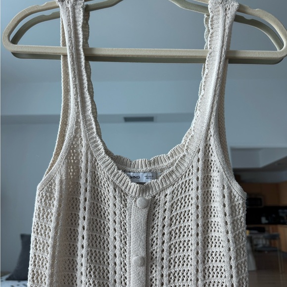 Mango Cream Crochet Dress - Picture 4 of 6